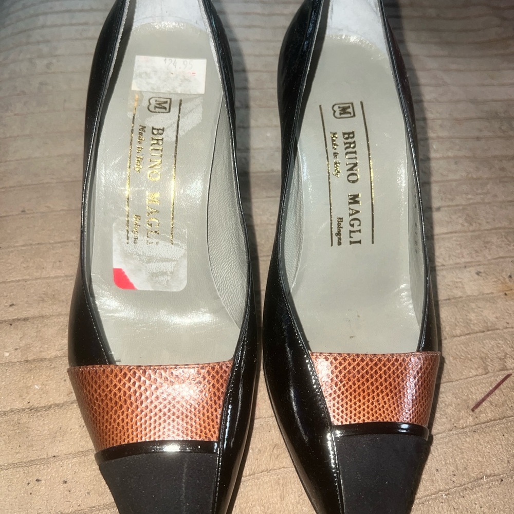 Bruno Magli Black and Brown Heels women’s size 5 B